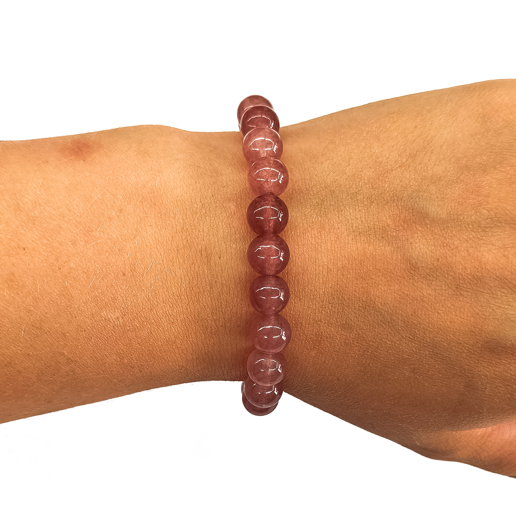 Strawberry Quartz 8mm Bracelet 71003 2