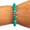 Synthetic Turquoise 8mm Buttefly Bracelet 71015 1