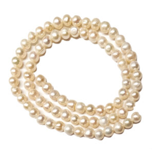 White Pearls 5mm Beads