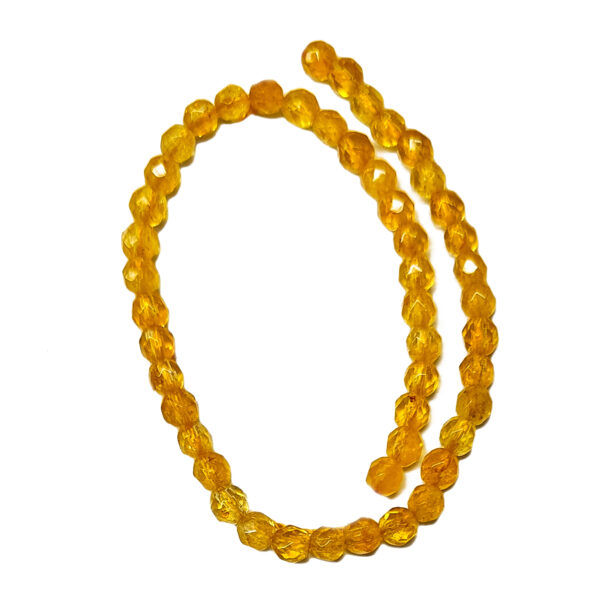 Faceted Dyed Quartz 4mm Beads 240040 Faceted Dyed Quartz 4mm Beads