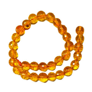 Faceted Dyed Quartz 6mm Beads
