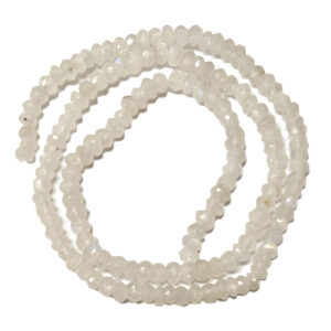 Faceted Moonstone 2mm Rondelle Beads