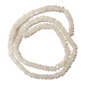 Faceted Moonstone 3x2mm Rondelle Beads