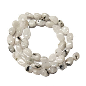 Moonstone with Tourmaline Nugget Beads
