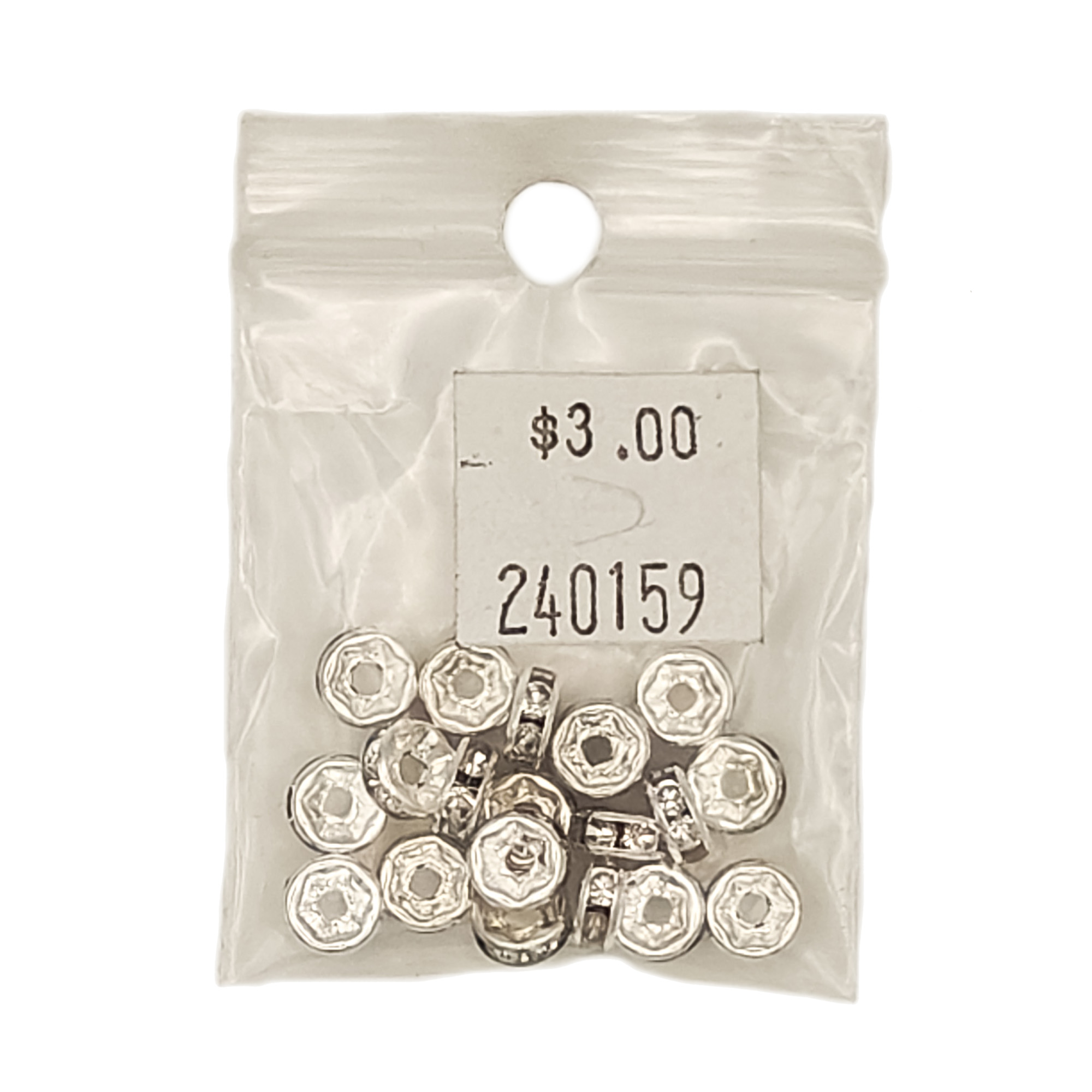 Rhinestone-Spacer-Beads-6mm-Brass-20Pcs-Silver-240159-2
