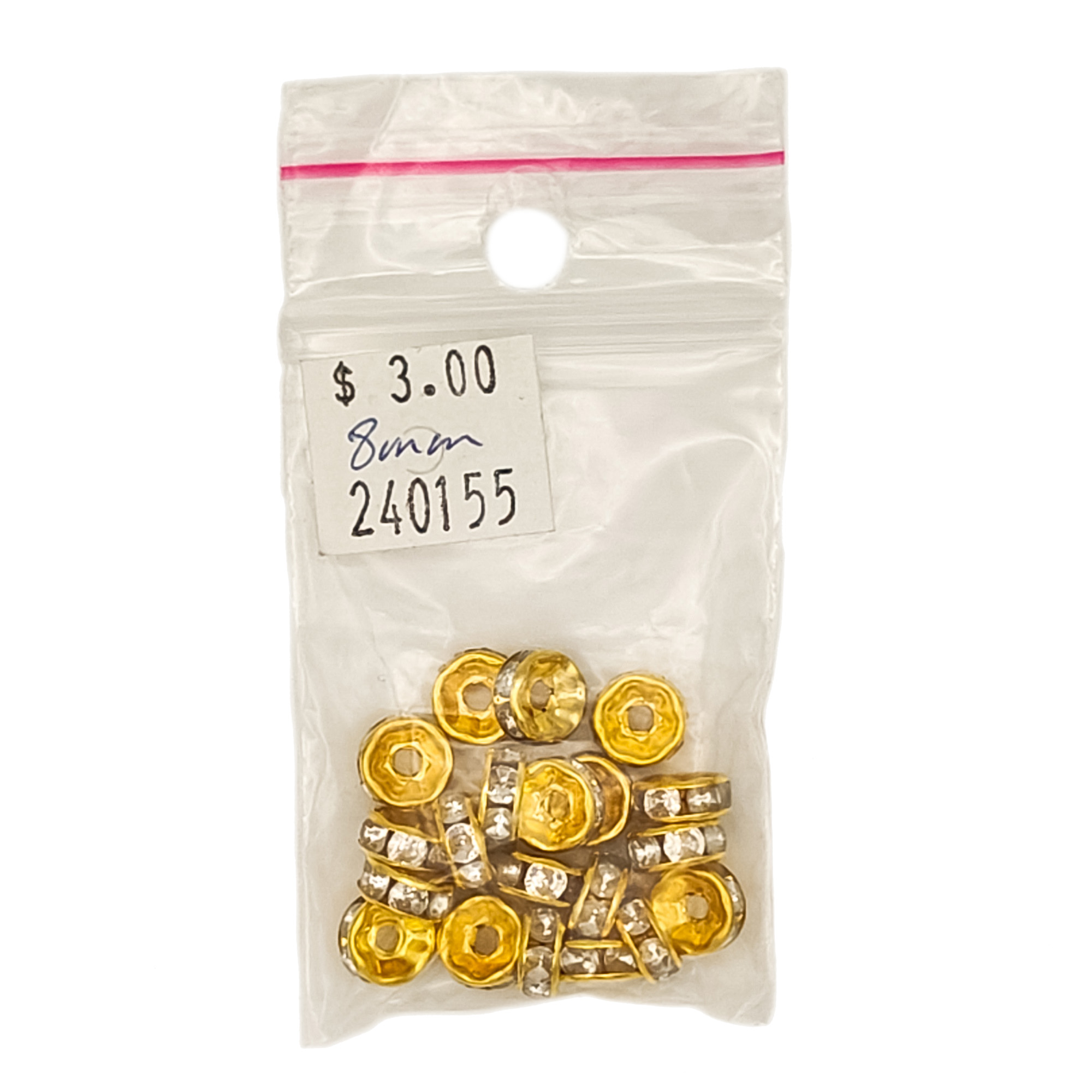 Rhinestone-Spacer-Beads-8mm-Brass-Golden-240155-1