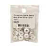 Rhinestone Spacer Beads 8mm Brass Silver Colour 20Pcs 180315 2
