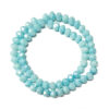 Rondelle Opaque Light Sky Blue 8x6mm 180122