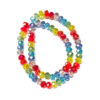 Rondelle Transparent Electroplate Rainbow 6x4mm 180125