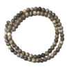 Black Silk Stone 4mm Beads 240142 Black Silk Stone 4mm Beads