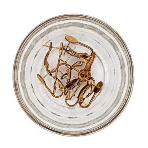Brass Fingernail Earring Posts 10 Pack