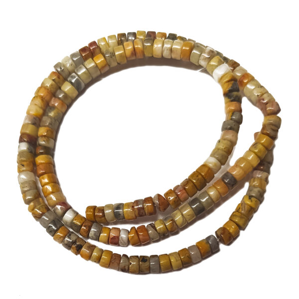 Crazy Lace Agate Heishi Beads