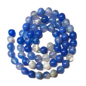Dyed Blue Chalcedony 6mm Beads