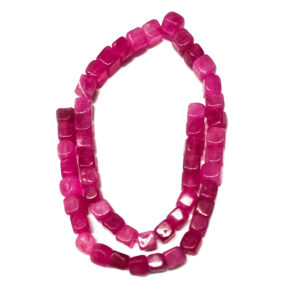 Dyed Tourmaline 8mm Cube Beads