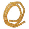 Faceted Citrine Rondelle Beads