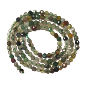 Faceted Indian Agate 3mm Beads