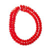 Faceted Rondelle Baking Painted Tomato 6x5mm 180631