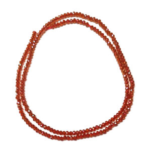 Faceted Rondelle Light Coral 2x1.5mm Beads