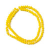 Faceted Rondelle Opaque AB Yellow 4x3mm Beads 105pcs 38cm 180678