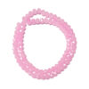 Faceted Rondelle Pearl Pink 6x5mm Beads 85pcs 38cm 180157