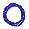 Faceted Rondelle Trans Blue 6x5mm Beads 80pcs 39cm 180674