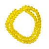 Faceted Rondelle Trans Yellow 8x6mm 60pcs 39cm 180663