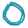 Faceted Round Trans AB Deep Sky Blue Beads 9mm Hole 1.2mm 69pcs 62cm 180661