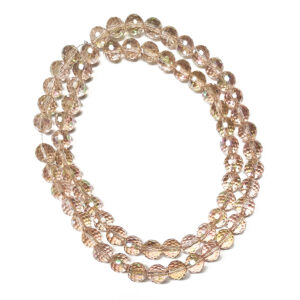 Faceted Round Transparent AB Sea Green Pink 9mm Beads