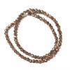 Faceted Round Trans Tan 4mm Beads 180504