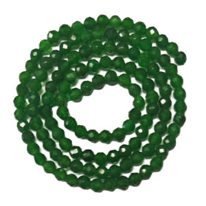 Faceted Taiwan Jade 3mm Beads