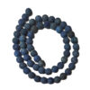 Frosted Lapis Lazuli 6mm Beads
