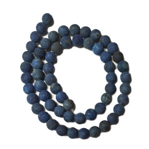 Frosted Lapis Lazuli 6mm Beads