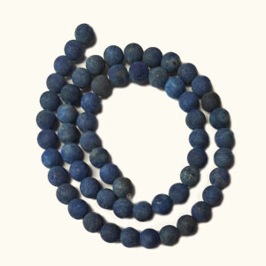 Frosted Lapis Lazuli 6mm Beads