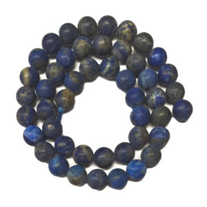 Frosted Lapis Lazuli 8mm Beads