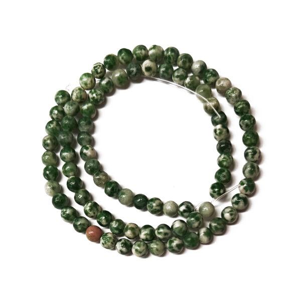 Green Spot Jasper 4mm Beads