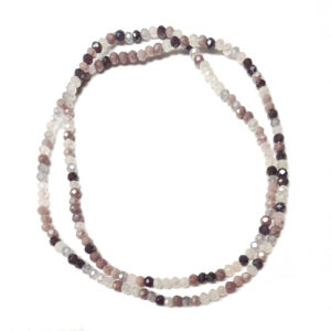 Faceted Rondelle Mixed Lavender Blush AB 3x2.5mm Beads
