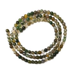 Moss Agate 3mm Beads