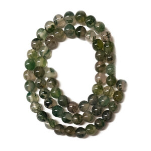 Moss Agate 6mm Beads