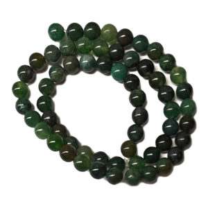Moss Agate B-Grade 6mm Beads