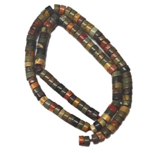 Picasso Jasper 6x3.5mm Heishi Beads