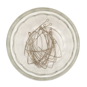 Platinum Colored Brass Earring Hooks 20 Pack