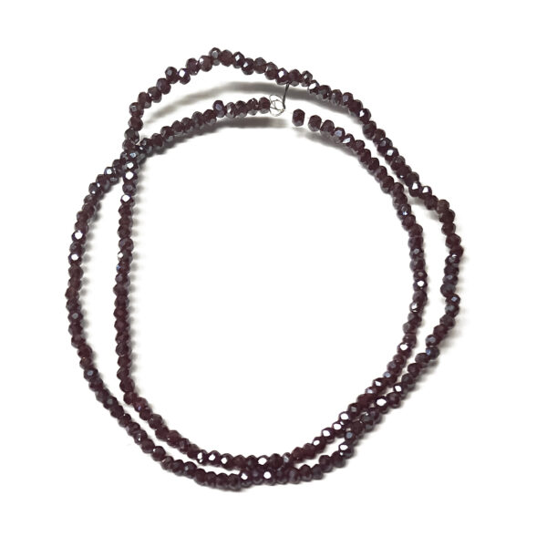 Rondelle 2.5×1.5mm Purple Electroplated Beads 180175
