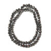 Rondelle Electroplated Silver 6×4.5mm 180630