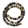 Black Silk Stone 6mm Beads