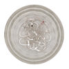 Glass bowl with earring hooks