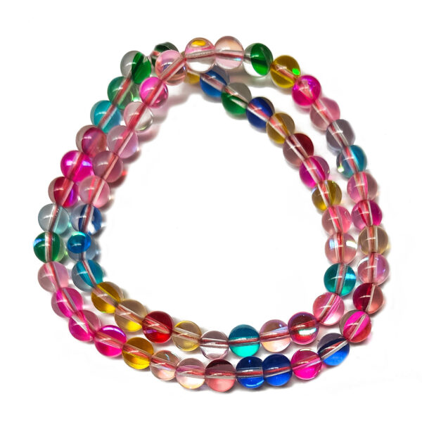 Synthetic Moonstone Colourful 6mm Beads 241909