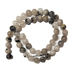 Tourminalated Quartz 8-8.5mm Beads