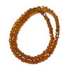 Transparent Faceted Round Goldenrod 4mm Beads 180546