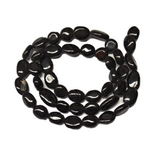 Black Tourmaline Nugget Beads