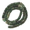 Faceted Emerald 3x2mm Rondelle Beads